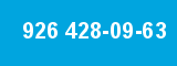 926 428-09-63 926 428-09-63